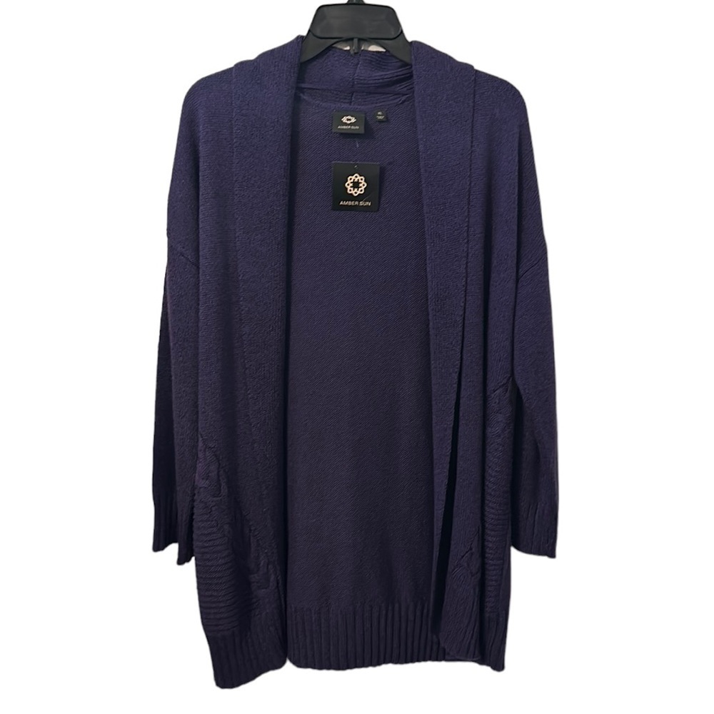 Amber Sun‎ Women’s Purple Knitted Cardigan Size XL